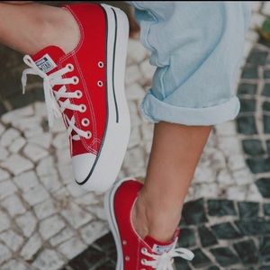All Star Red Converse sneakers